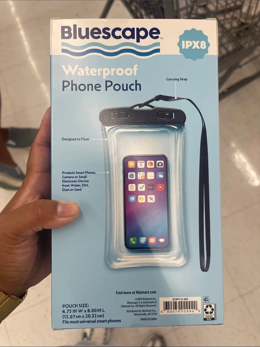 Waterproof Phone Pouch - Clear/Black